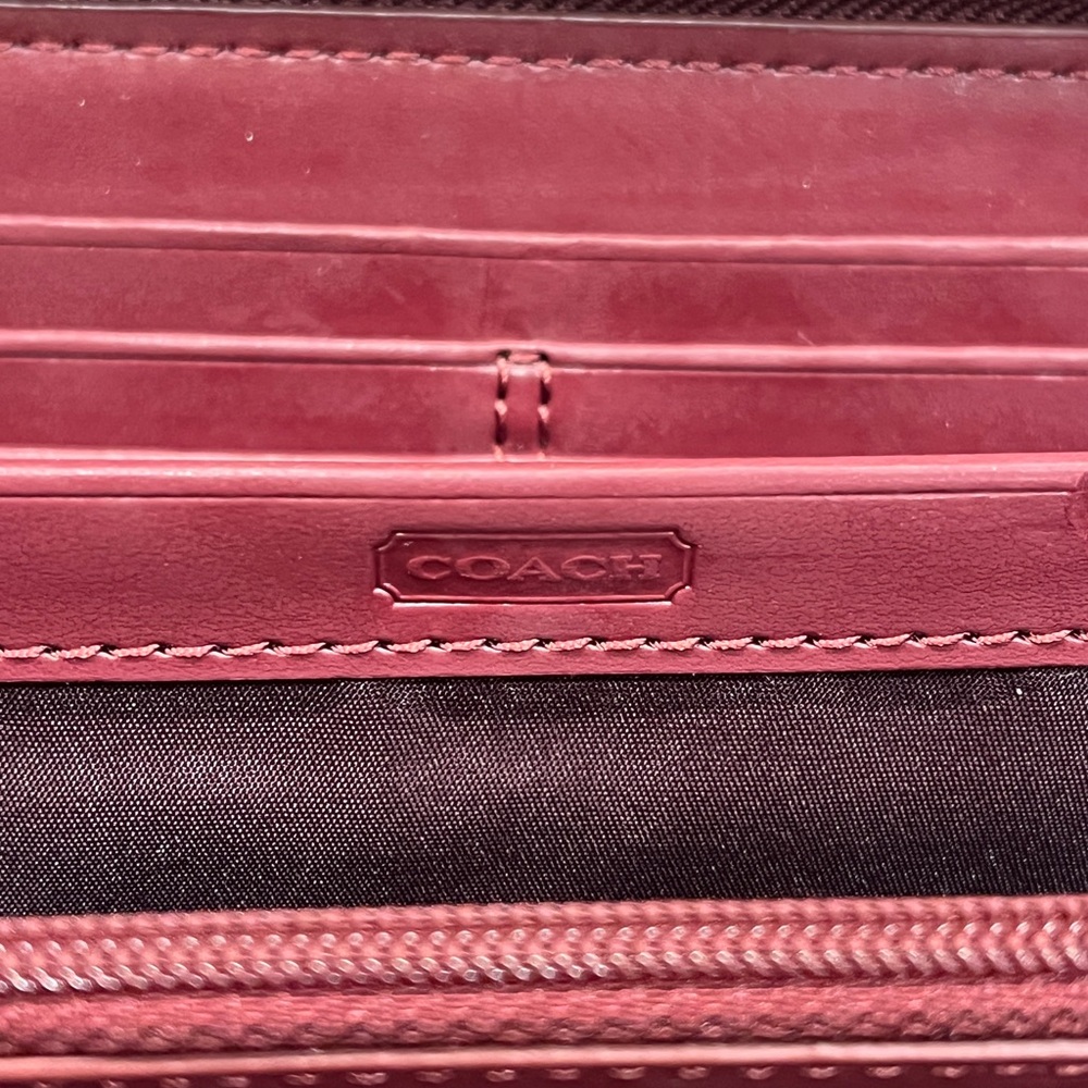 NWOT Coach Park Split C Print Accordion Zip Wallet - Picture 8 of 11